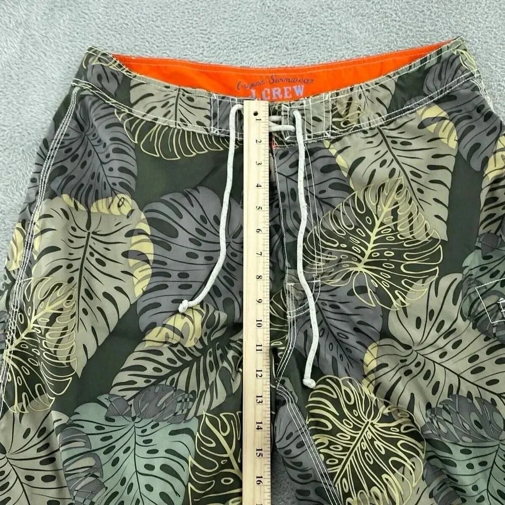 J. Crew Mens Original Swimwear Tropical Print Size 36 4708